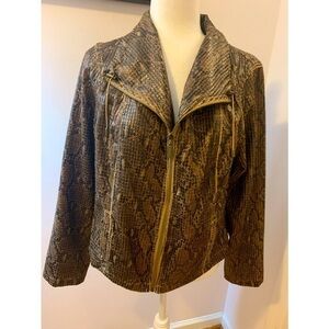 Ruby Rd snake skin classic jacket, size 12
